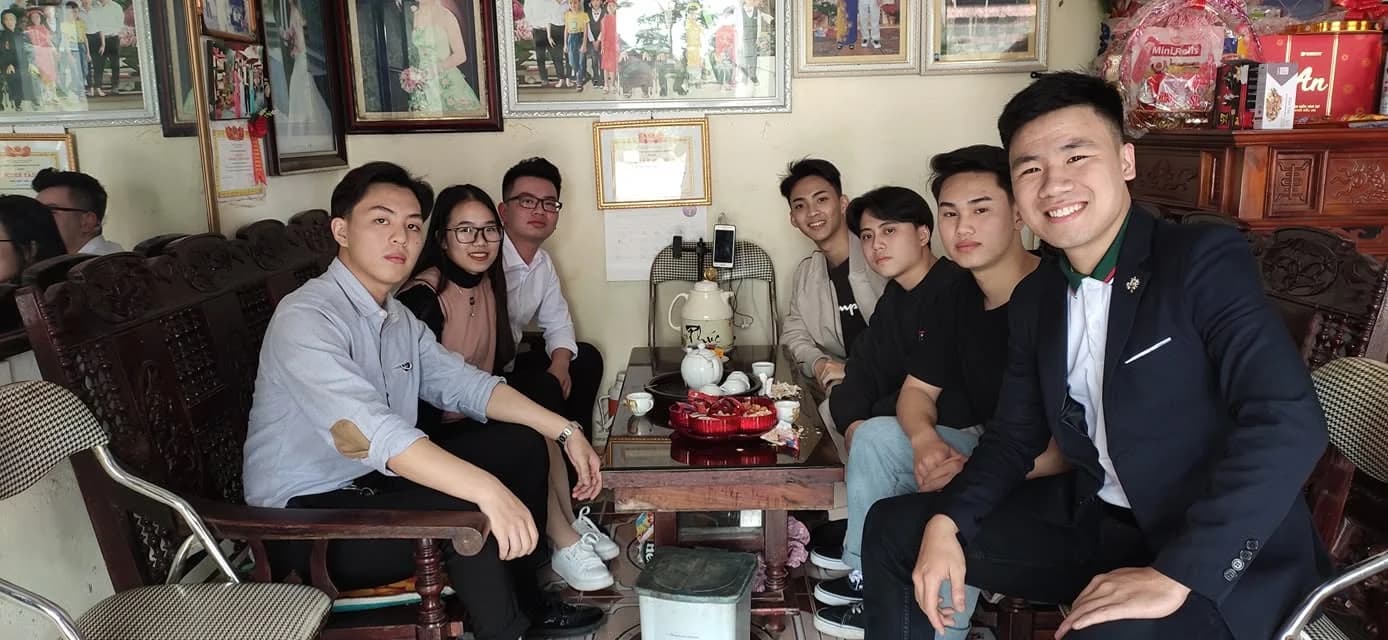 Học viên đến chơi nhà Đào Tấn Thành ngày Tết
