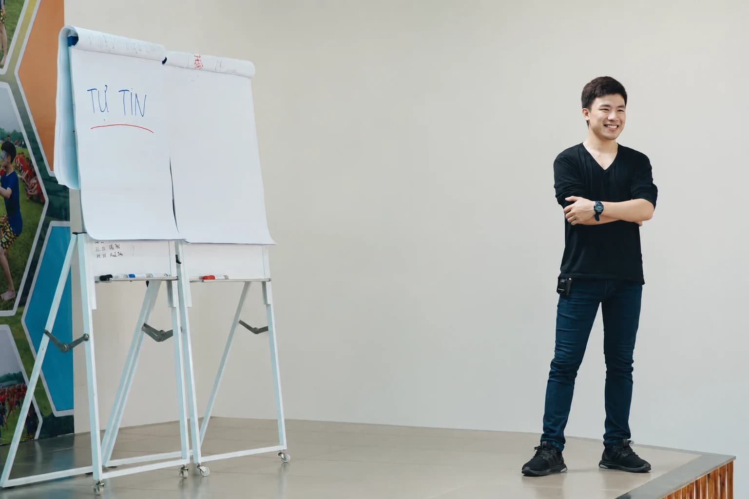 Đào Tấn Thành những buổi chia sẻ đầu tiên bên tấm bảng Tự tin